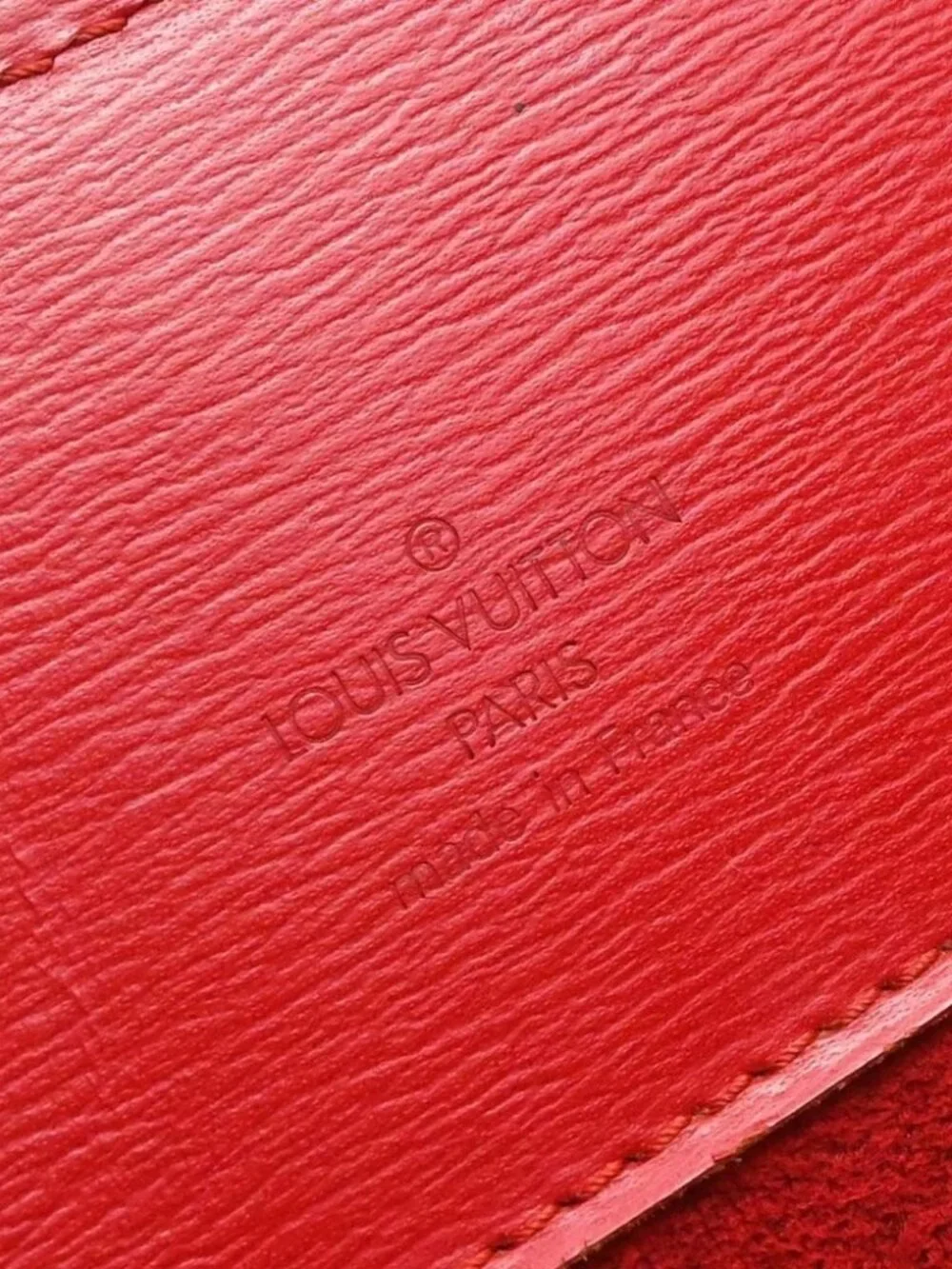 Louis Vuitton Red Epi Cluny Shoulder Bag
